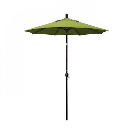 California Umbrella 6' Bronze Aluminum Market Patio Umbrella, Sunbrella Macaw 194061338124